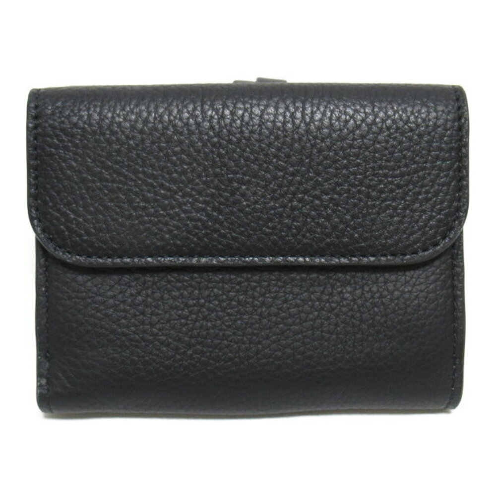 Chloe Leather fold Black Wallet Tri